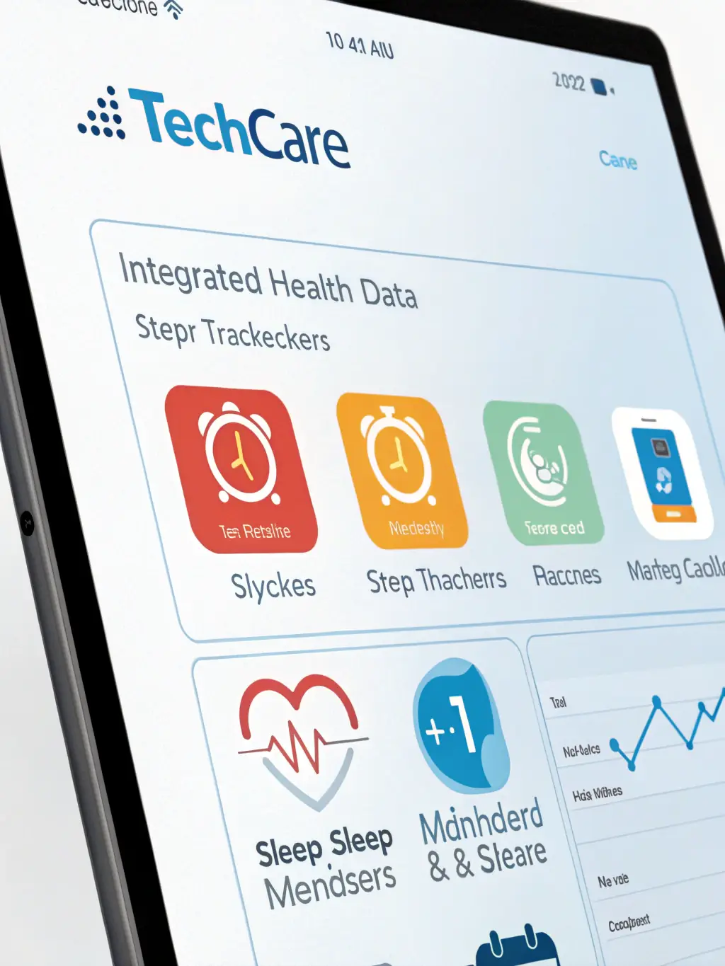 An abstract image representing the seamless integration of data from various wearable devices, such as Apple Watch and other HealthKit-compatible devices, into the D.SRUPT Digital Portal.